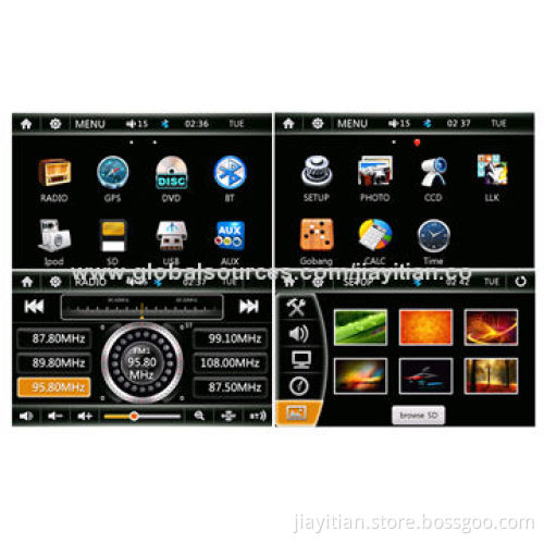 Car DVD Player Receiver, Suitable for Honda Crider with Bluetooth/TV/GPS/iPod Function